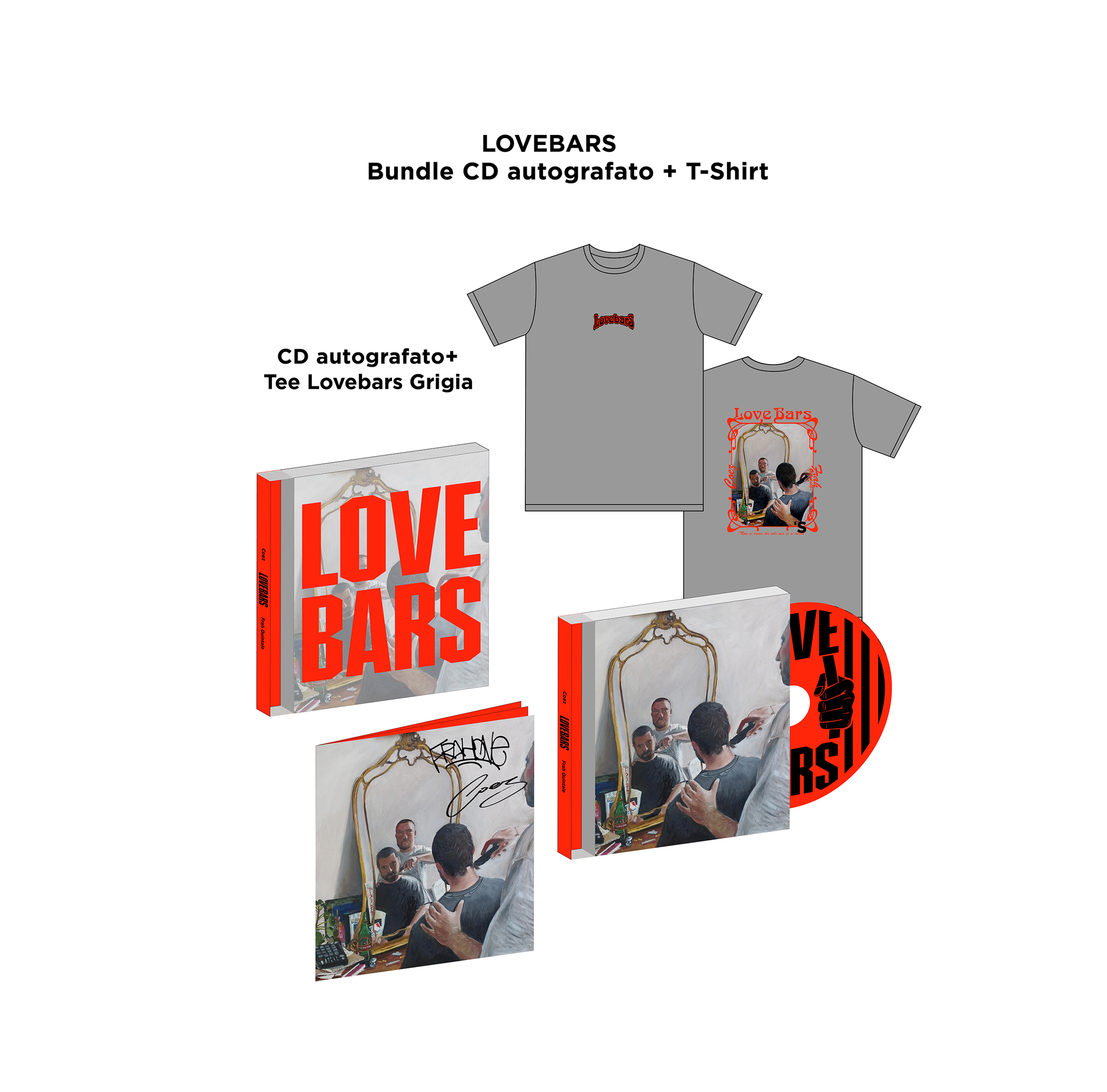 Lovebars (Bundle: CD Autografato + Esclusiva T-Shirt Lovebars - Taglia –  Warner Music Italy Shop