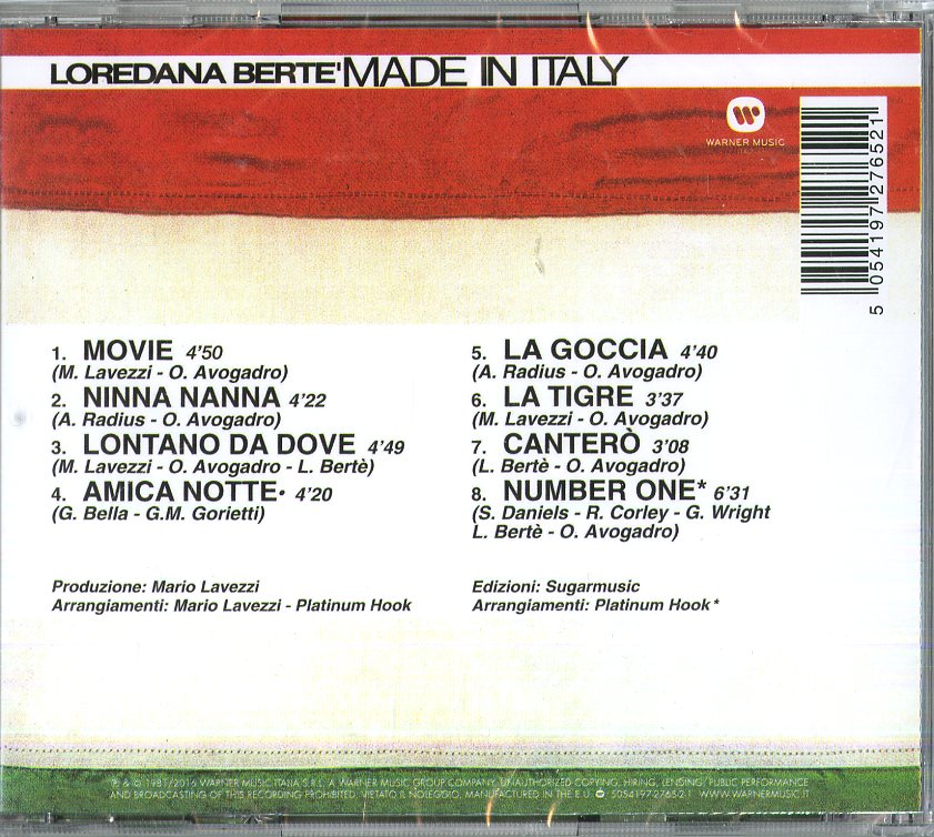 Made In Italy (CD)