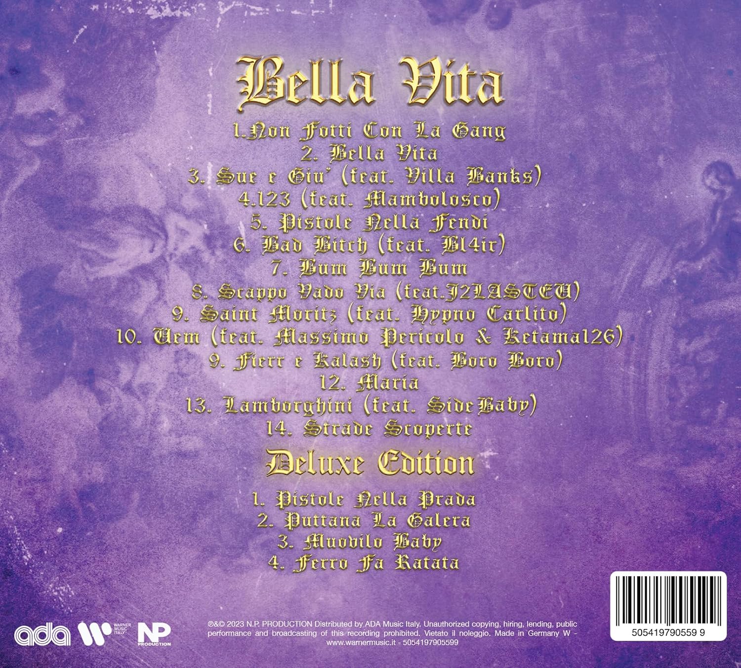 Bella Vita – Warner Music Italy Shop