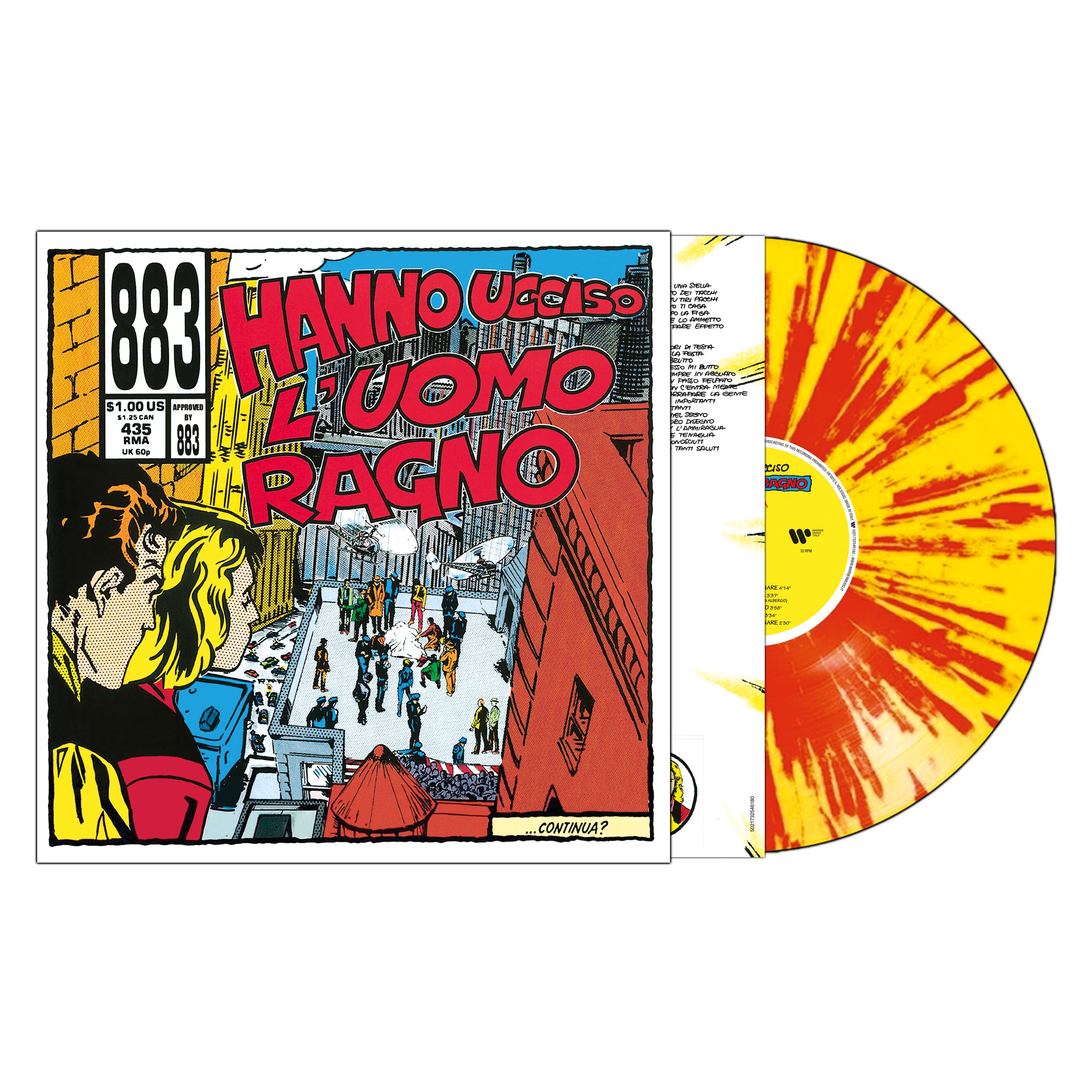 HANNO UCCISO L’UOMO RAGNO (Original Version 1992 - Vinile 180gr. - Splatter giallo/rosso)