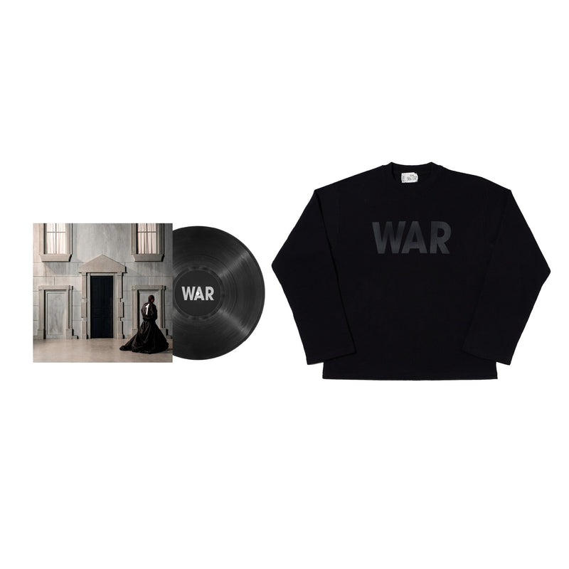 Long Sleeve WAR + Vinile Nero